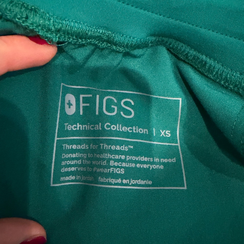 Figs Women's Scrub Set in Teal Green - Picture 3 of 4
